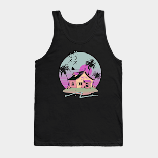 Anime Tank Top - Kamewave Chill by Vincent Trinidad Art